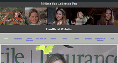 Desktop Screenshot of melissasueandersonfan.com